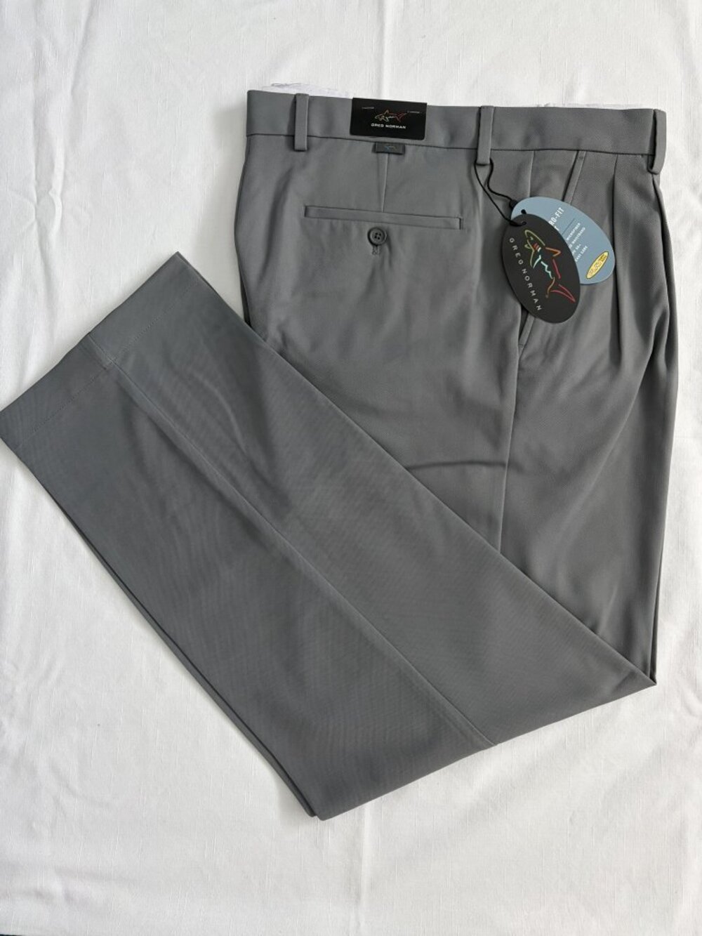Greg Norman Collection Grey Golf Classic Pro-Fit Pants - 35/32
